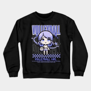 Volleyball Anime Girl Crewneck Sweatshirt